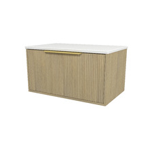 Elwood Dockland 750mm Artic White Wall Hung Single Vanity Unit
